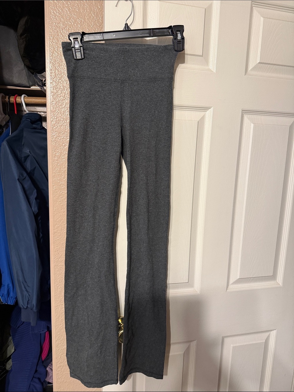 Women's Dark Gray Boot Cut Knit Pants